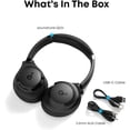 thumbnail image 2 of Soundcore Q20i Wireless Noise Cancelling Over-Ear Headphones, 40 Hours Long Battery, Hi-Res Audio & Deep Bass, Customizable Sound via App, Designed for Business and Travel-Black, 2 of 8