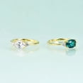thumbnail image 2 of Oval-Cut Lab-Created Green Emerald Solitaire Ring in 925 Sterling Silver – Elegant Green Gemstone Ring for Women, Timeless Solitaire Engagement or Promise Ring, 2 of 4