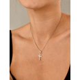 thumbnail image 3 of VESITIM Cross Necklace for Women Sterling Silver Plain Cross Pendant Necklace 0.79" Simple Jewelry Gifts for Men, 3 of 8