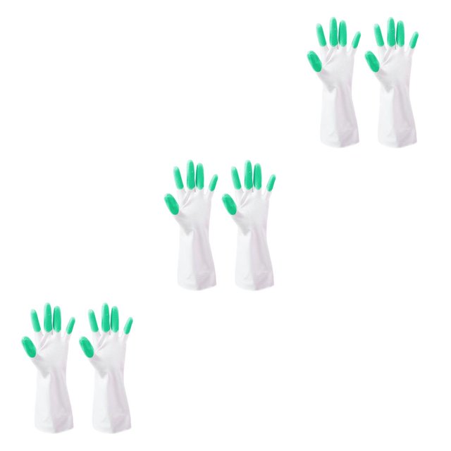 Monstrate Guantes universales antideslizantes para limpieza a prueba de agua, 2 uds., resistentes al desgaste, accesorios para platos Type4 NO4