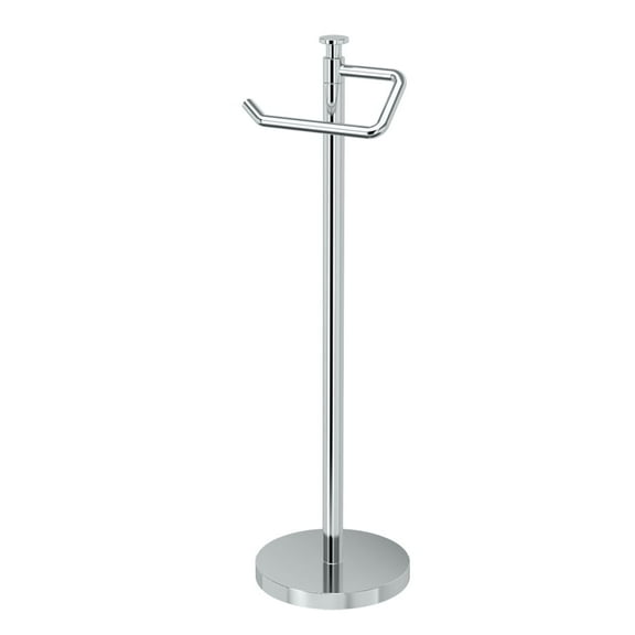 Gatco 1435C Free Standing Toilet Paper Holder 23.68", Chrome