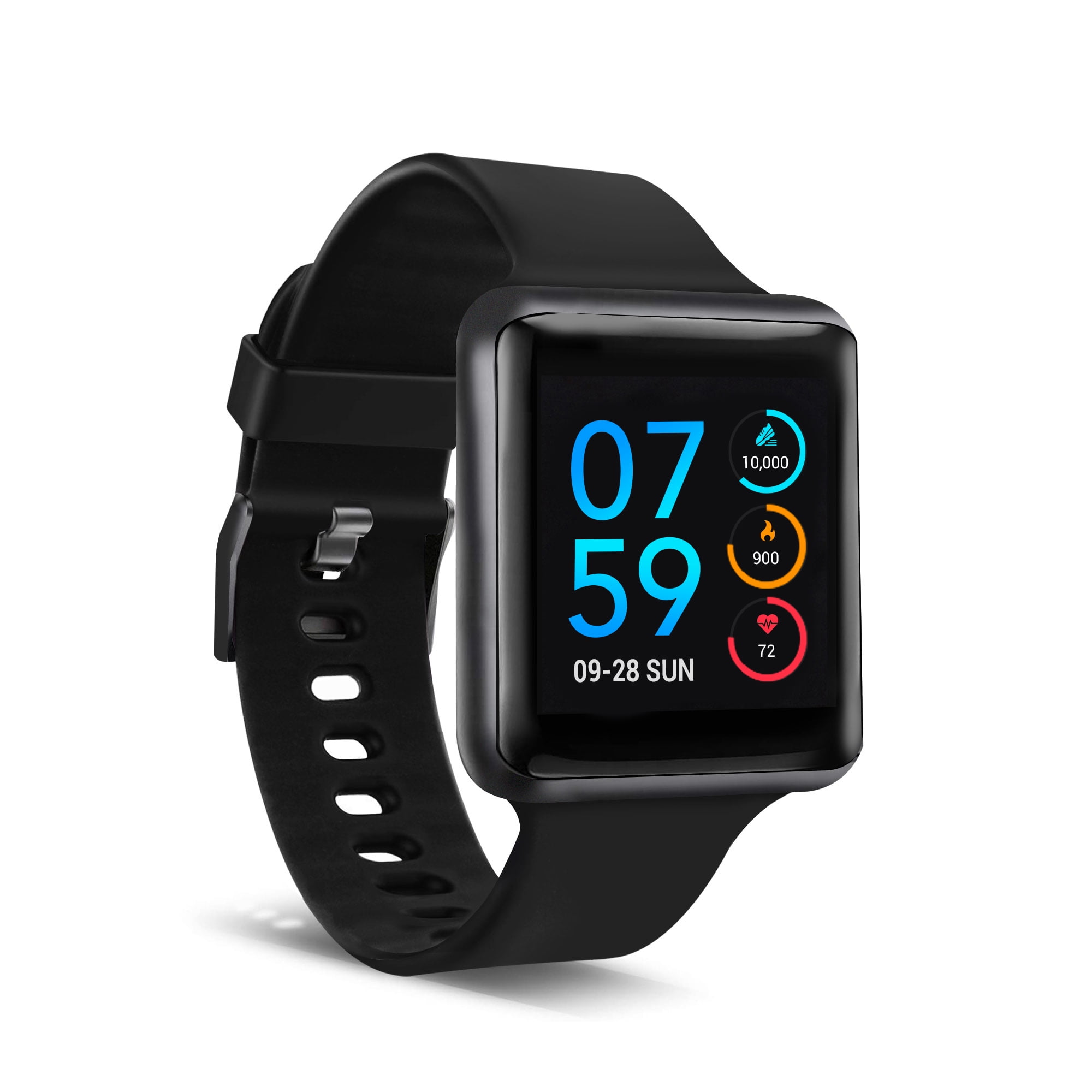 iTouch - iTouch Air Special Edition Digital Smartwatch And Pedometer Black/Black (41mm