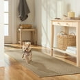 thumbnail image 3 of TOWN & COUNTRY BASICS Pax Herringbone Textured Solid Everwash® Washable Area Rug, Low Pile, Non-Slip Backing, Easy Clean Pet & Family Friendly Rug, Brown, 1'11"x2'11", 3 of 15