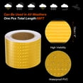 thumbnail image 3 of Unique Bargains Reflective Tape, 4' x 66 Ft Waterproof High Visibility Warning Safety Tape, Yellow, 3 of 6