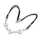 thumbnail image 1 of Collar De Cuerda De Flocado Negro Taladro Apto Para Noosa Snaps Charm Button, 1 of 5