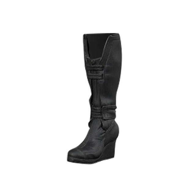 Botas huecas para hombre, botas de media pantorrilla, botas de figura retro de moda para cosplay, disfraz, 1/6 Botas de mujer
