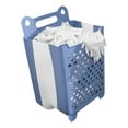thumbnail image 4 of Cesta de lavandería plegable montada en la pared Yuxing gran capacidad azul XL, 4 of 5