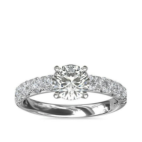 2.50 Carat Shiny Round Cut IGI Certified Lab Grown Diamond Solitaire Wedding Rings for Ladies in Solid 18K White Gold Size 3.5 by Diamond-Capitals