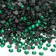 thumbnail image 1 of Uxcell 2880 Piezas de Rhinestone Hotfix Flatback de 2.8mm, Gemas Redondas de Resina para Manualidades, Ropa, Decoración DIY, Arte de Uñas, (SS10, Verde Oscuro), 1 of 7