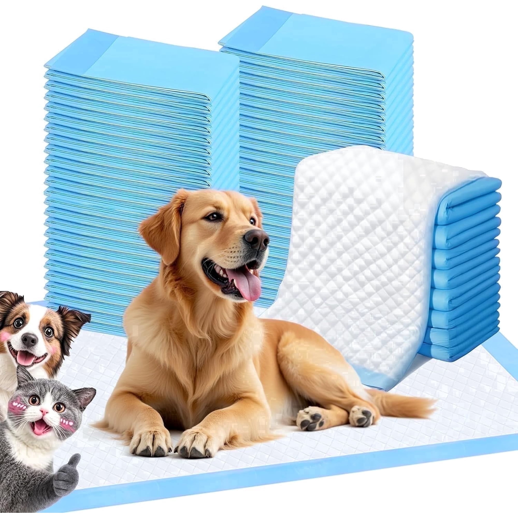 Pee Extra Large Pee Pads for Dogs,Leak-Proof & Super Absorbent Dog Pee, Thicken Disposable Potty Pads Puppy Training for Cats Rabbits,31"x47" 40 Count