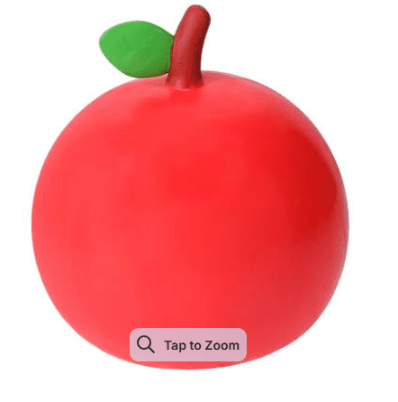 SmushMart Jumbo Squishy Apple-Slow-Rising Squishy Figure, Bread - Stress Relief Squeeze Ball