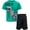 Dinosaur, green, variant on Funstuff Dinosaur Little Boys T-Shirt and Mesh Shorts Outfit Set Toddler to Little Kid