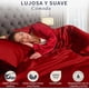 thumbnail image 2 of Juego De Sábanas Matrimonial De Satín Lujosas Modelo Rojo, 2 of 4