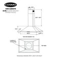 thumbnail image 6 of 30 in. Lumin Collection Ducted Island Range Hood in Stainless Steel, 6 of 15