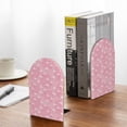 thumbnail image 5 of Lsque Flamingos and Flowers Printed Wood Bookends,Non-Skid Bookend for Shelves,Heavy Duty Support Bookends,Non-Slip Foam Pads for Office, Home, and Library,1 Pair, 5 of 8