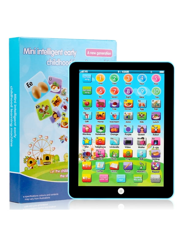 Kids Tablet Learning Pad Preschool Early Educational Tablet Pad Computer Educational Toy Birthday Gift for Kids Boys Girls, 7.28 in