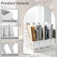 thumbnail image 6 of SAYEEC Gray Plastic 4-Compartment Vertical Desk File Organizer, Magazine & Document Storage for Office Home, 6 of 7