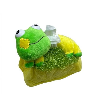 Happy Frog Plush Tissue Box Cover