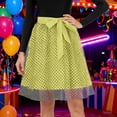 thumbnail image 2 of DHFJKG Womens Tulle Midi Skirts Polka Dot Layered Bow Skirt Dancewear Stage Show Flowy A Line Versatile Skirt, 2 of 9