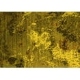 thumbnail image 1 of Ahgly Company Machine Washable Indoor Rectangle Oriental Yellow Industrial Area Rugs, 8' x 10', 1 of 4