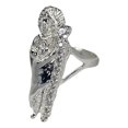 thumbnail image 1 of JOYARIS Anillo San Judas Tadeo Con Zirconias Plata Solida 925 Talla 11.5 AN-0000237, 1 of 4