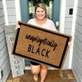 thumbnail image 4 of Bovemsi Clearance Black Mat Holiday Mat Welcome Door Mat Polyester Door Mat, 4 of 4