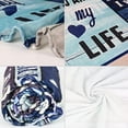 thumbnail image 4 of Personalized To My Wife Blanket from Husband, for Wife 's Mail Blanket Love Words to Wife that YOU ARE my LIFE Flannel Blanket Gifts - Christmas Birthday Valentine's Day Gift Bed Blanket (130*150cm), 4 of 6