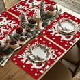 thumbnail image 3 of Christmas Tree Decorations,Winter Christmas Tree Placemats 12x18 Inches, Holiday Table Mats for Party Kitchen Dining Room, 3 of 6