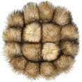 thumbnail image 2 of Dalrosia 16PCS Faux Fur Pom Pom Balls with Elastic Loop Fluffy Faux Fox Fur Pom Pom for Hats Beanie Shoes Scarves Gloves Bags Accessories, 2 of 7