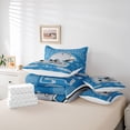 thumbnail image 6 of jejeloiu Football Sports 7-Piece Bedding Comforter Set,Gray Blue King Bedding Sets For Rugby Boys Reversible, 6 of 8