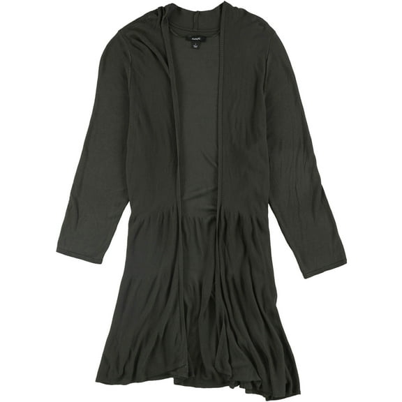 Alfani Womens Tiered Cardigan Sweater, Green, X-Small