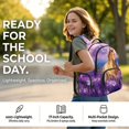thumbnail image 4 of Yspwyqan Backpack Set For Girls Ages 8-10, Horse in Lavender Field Girls Backpack Set with Lunch Box and Pencil Case, 17" 600D Casual Daypack for High School Travel, 4 of 7