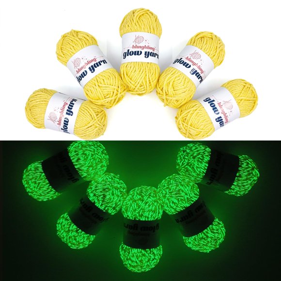 Hilo Bulingbuling que Brilla en la Oscuridad 5x50g 273 Yardas Amarillo