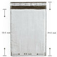 thumbnail image 2 of 500 Count Size #4 9.5x14.5 Poly Bubble Mailers Protective Self-Seal Envelopes, 2 of 9