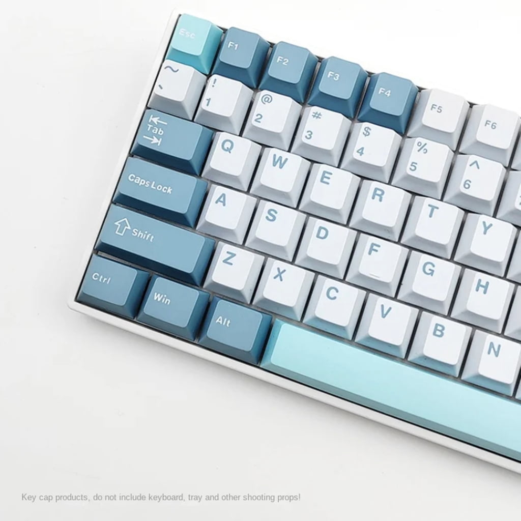 Zeiwohndc 126Keys PBT Keycaps Set Double Shot Macaron for Mechanical Keyboards