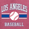 thumbnail image 6 of Wild Bobby City of Los Angeles LA Baseball Fantasy Fan Sports Unisex Crewneck Sweatshirt, Vintage Heather Red, Small, 6 of 6