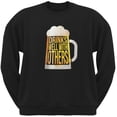 thumbnail image 1 of Drinks Well with Others Black Adult Sweatshirt, 1 of 1