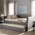 thumbnail image 4 of Bowery Hill Upholstered Daybed with Trundle in Gray, 4 of 7