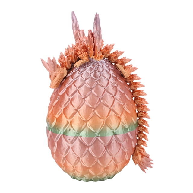 Dragón impreso en 3D con huevo, juguete para aliviar el estrés y la ansiedad, dragón articulado flexible
