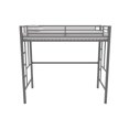 thumbnail image 2 of Your Zone Brittain Twin Metal Loft Bed, Silver, 2 of 9