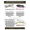 thumbnail image 3 of TEMPLESOX X TRANSFORM YOUR EYEWEAR Anti-Slip Soft Eyeglass Temple Arm Full Sleeves Comfort for Men, Women & Kids 2 Sizes, 3 of 3