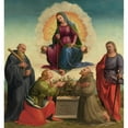 thumbnail image 3 of Francesco Granacci 15x16 Black Modern Framed Museum Art Print Titled - Madonna Delle Cintola with Saints Benedict, Thomas, Francis and Julian, 3 of 5