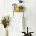 thumbnail image 3 of Small Gold MetalFarmhouse Towel Rack 8.25x5.5x9.8, 3 of 3