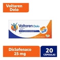 thumbnail image 1 of Voltaren Dolo Diclofenaco 25 mg 20 cápsulas, 1 of 4