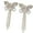 Gold, variant on Alloy Butterfly Shape Nipple Covers Pasties with Flowing Tassels and Shimmering Rhinestones for Women Chest Jewelry