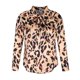 thumbnail image 4 of Camisas Para Mujer Camisetas de Gran Tamaño Manga Larga Primavera Otoño Cuello en V Casual Estampado Suelto Top Con Cordones Odeerbi  ODB136502, 4 of 8