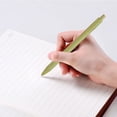 thumbnail image 3 of Ageoie Gel Pens 0.5Mm Retractable Fine Point Pen Black Ink Needle Tip Pens Smooth Writing Cute Pens for Drawing, Writing Planner And Office Supplies, Yellow, 3 of 6