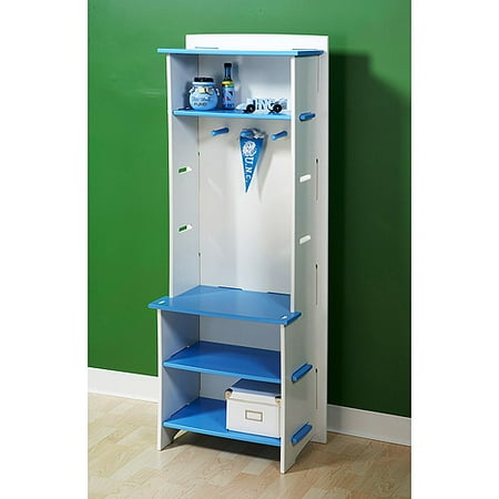 No Tools Assembly - Adjustable Storage Console, Blue