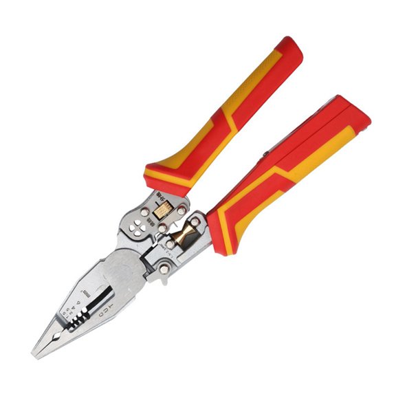 9 in 1 Multifunctional Electrician Pliers Power Measurement Wire Stripping Pliers Roller Design Adjustable Pliers