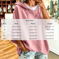 thumbnail image 3 of Xdegoge Womens Short Sleeve Hoodies Casual Loose Fit Lightweight Drawstring Sweatshirts Comfy Basic Tunic Fall Summer Pullover Tops, 3 of 6